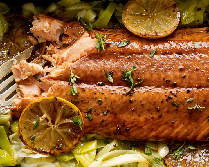 balsamic glazed salmon